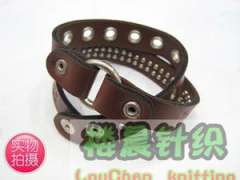PU-Leder -Armband | Niet-Armband | mehrschichtigen Wickellederarmband| Punk | PUNK Art-Armband | Leder k&uuml;hles Armband
