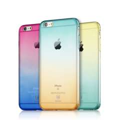 العنبر حالة شفافة التدرج اللون بيسي الغطاء الواقي حالة الهاتف ل فون 6