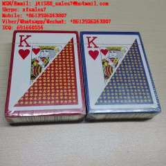 XF grandes 2 cart&otilde;es de jogo pl&aacute;sticos marcados do canto do &iacute;ndice com marca&ccedil;&otilde;es invis&iacute;veis da tinta para lentes de contato