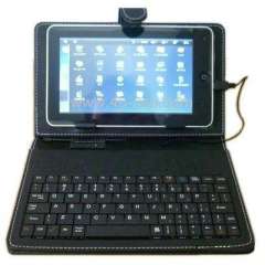 مورد چرم با در صفحه کلید برای 7 اینچ قرص PC ساخته شده