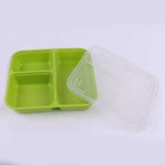 厂家批发pp塑料餐盘 | 可印LOGO塑料快餐盘 | 多格快餐盒
