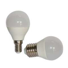 หลอด LED G45, B22 มีค่า IC / RC ไดรเวอร์ 5.5w / ac100-240v, CE และ RoHS เครื่องหมายโรงงาน ISO9001