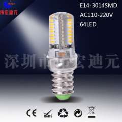 LED E14 B15 3W 5W سیلیکون | 110V220VAC 3014 دانه های لامپ 64 فشار بالا E12 LED