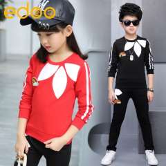 Juego de muchachos, primavera 2017 nueva de ropa en la versi&oacute;n coreana de algod&oacute;n ocio ni&ntilde;os y ni&ntilde;as el misma doble set