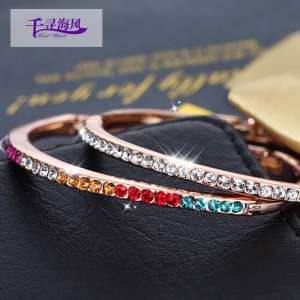 彼と彼女の友達に日本と韓国のファッション象眼結晶甘いシンプルな韓国のブレスレットの宝石のブレスレットの誕生日の贈り物