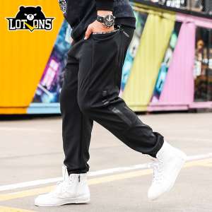 แบรนด์เลอม็องน้ำขนาดใหญ่กางเกงฤดูหนาวหนากางเกงสบาย ๆ บวกเพิ่มขึ้นของผู้ชายกางเกงเหงื่อ