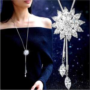 Thick sweater chain autumn and winter section of long South Korea wild 2017 new European and American atmosphere elegant luxury small incense winter