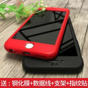 Apple 6plus mobile phone shell full package soft shell 6sp silicone drop 6p tide male red simple atmosphere iphone6s