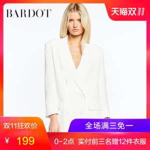 Bardot2017 autumn and winter new | boyfriend wind double breasted jacket jacket women 39321JB