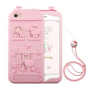 Flying Rabbit Rabbit iphone6 ​​phone shell Apple 6s female models all-inclusive protection anti-drop cartoon creative 6plus silicone sets