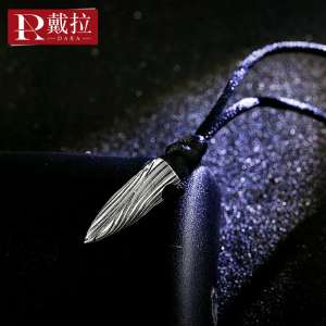 1025 silver short necklace male pendant accessories | bullet pendant to send her husband gift