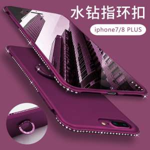 Apple 8 mobile phone shell iphone7 soft silicone drop women's luxury diamond 78 sets of car bracket 7plus