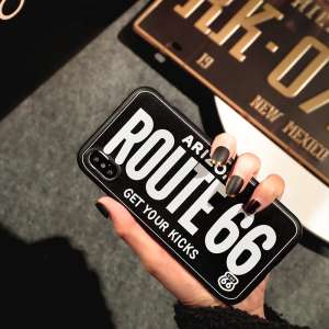 Placa de licen&ccedil;a dura e suave E66 | Shell de telefone m&oacute;vel Apple x iphone7 / 8 / 6s / 5se / plus Modelos originais vermelhos masculinos e femininos