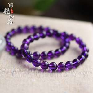Rumigang 5 anniversary of the 50% off promotion | 5A Uruguay natural amethyst bracelet women | lap purple crystal string