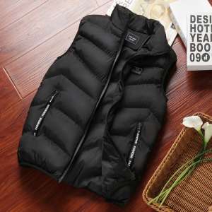 Winter cotton vest men autumn and winter sleeveless jacket youth Slim Korean trend handsome waistcoat vest