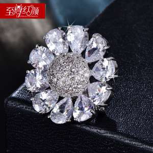 New brooch female accessories temperament flower pin Japan and South Korea simple collar pin elegant chest flower jewelry scarf deduction