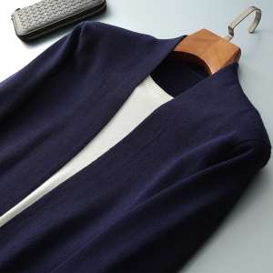 Ivanca Suo Men's Sweater Cardigan Fake Two-piece Long Sleeve Slim Korean Youth Men's Sweater Jacket
