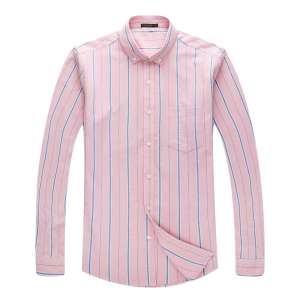 Autumn men's classic striped long-sleeved shirt business casual men's self-cultivation shirt simple work uniform