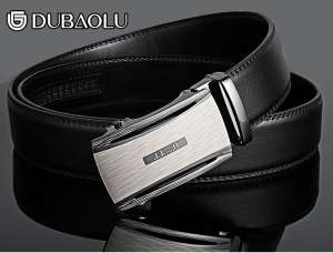 Dubbo neue M&auml;nner einfache automatische Schnalle G&uuml;rtel Lederg&uuml;rtel Lederhosen G&uuml;rtel Korean Business Joker Tide