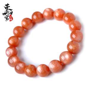 East China Sea family | moonlight stone bracelet orange moon / sun stone bracelet | gold sand dazzling crystal jewelry gift female