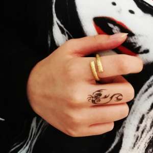 marca original Tide | stand Macaco Ruyi Jingu bang an&eacute;is | homens e mulheres anel da cauda do casal na abertura do anel