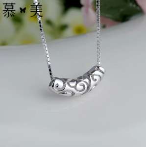 925 Silver Necklace | Female Lockbone Chain Female Simple Pendant Women Japan & Korea Sweet Jewelry Necklace Send Girl Gift