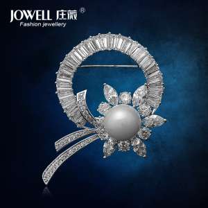 Jewelry new fashion alloy suit accessories female corsage flowers diamonds brooch Korean pin