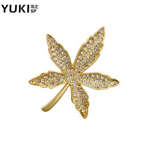 YUKI South Korea Maple Leaf | Souvily Brooch Men's Corsage Accessories Fashion Ladies Fashion Jewelry
