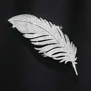 Messiah / Misai Korean version of the feather brooch female fashion temperament corsage coat accessories
